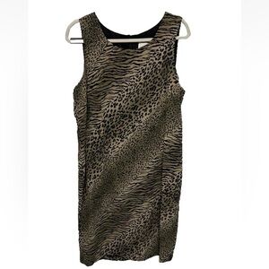 BAHARI GROUP Size 16 Vintage Y2K Sleeveless Sheath Dress MIDI RETRO BRATZ Summer